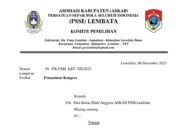 Surat Penundaan Dari Komite Pemilihan ASKAB PSSI Kabupaten Lembata. (Foto: Harianwarga.id)