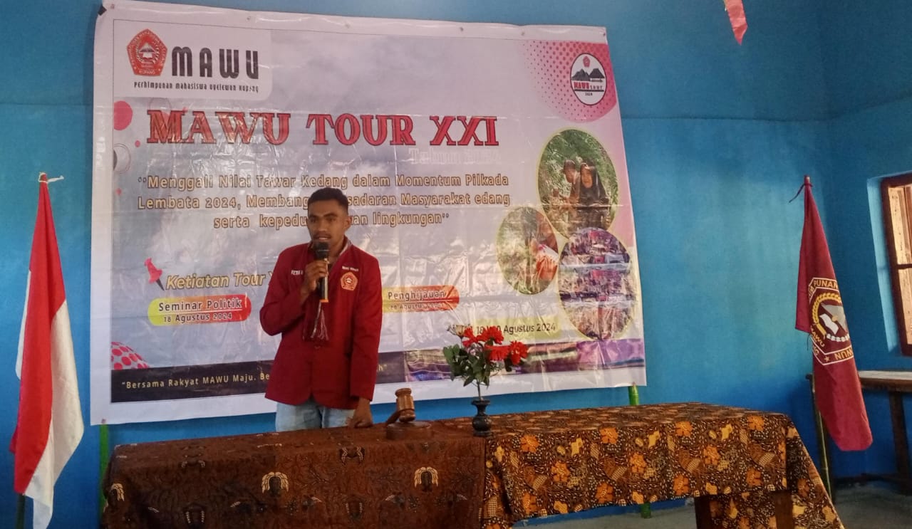 Perhimpunan Mahasiswa Uyelewun (MAWU-KUPANG) Gelar Tour (Mawu-Tour) ke-XXI Tahun 2024 di Desa Panama, Kecamatan Omesuri, Kabupaten Lembata, Minggu (18/08/2024). (Foto: Harianwarga.id)