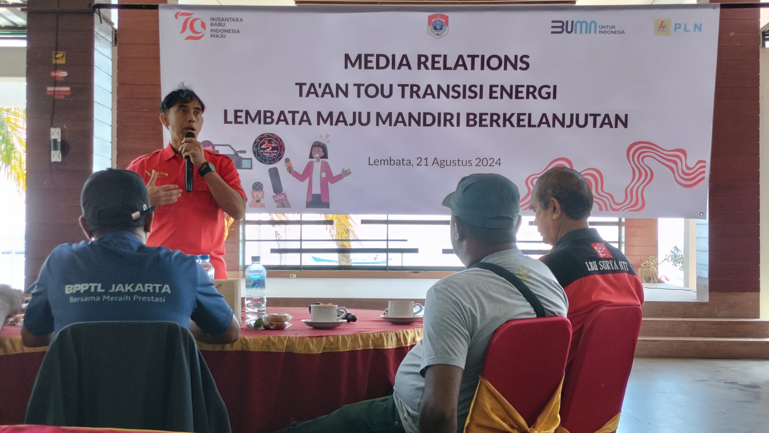 PLN Gelar Media Relations Ta'an Tou Transisi Energi Lembata Maju Mandiri Berkelanjutan, Rabu (21/08/2024). (Foto: Harianwarga.id)