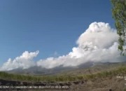 Gunung Lewotobi Laki-Laki Meletus Lagi Senin Pagi 11 November 2024, Abu Vulkanik Menyeruak Setinggi 2 Km