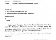 Para Camat Dan Kepala Desa/Lurah Diminta Fasilitasi TIM, Surat Edaran Sekda Flores Timur Viral!