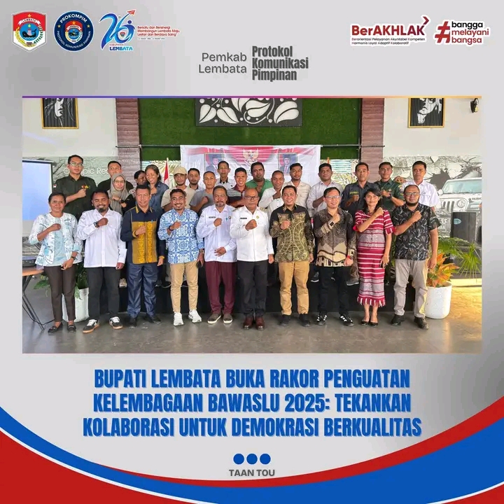 Bupati Lembata Buka Rakor Penguatan Kelembagaan Bawaslu. HARIANWARGA/Prokompimkablembata.
