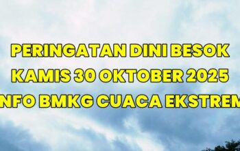 Foto: Ilustrasi awan hujan. BMKG memprakirakan sejumlah wilayah berpotensi hujan lebat serta angin kencang pada besok Kamis (30/10/2025).