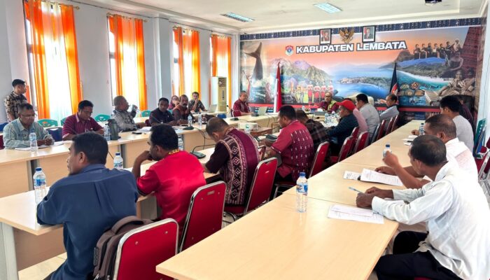 Bupati Lembata Pimpin Rapat Percepatan Pelaksanaan Program MBG 3T
