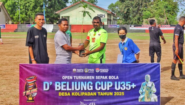 Ika Hippmia FC Tutup Laga Penyisihan Grup B D’Bliung Cup U-35+ Dengan Beri Kenang-kenang Anakkan Pohon