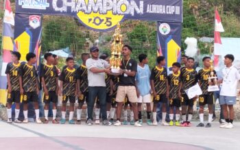 Swallow FC Wailolong Raih Gelar Juara Futsal. Foto: Harianwarga/Ivan.