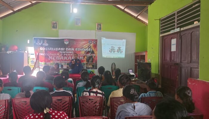 Damkar Satpol-PP Sosialisasi Masyarakat Wilayah Nubatukan di Desa Pada