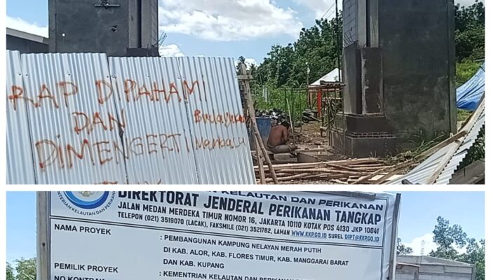 Bangunan Dirombak Tiga Kali, Kampung Nelayan Flotim Belum Rampung