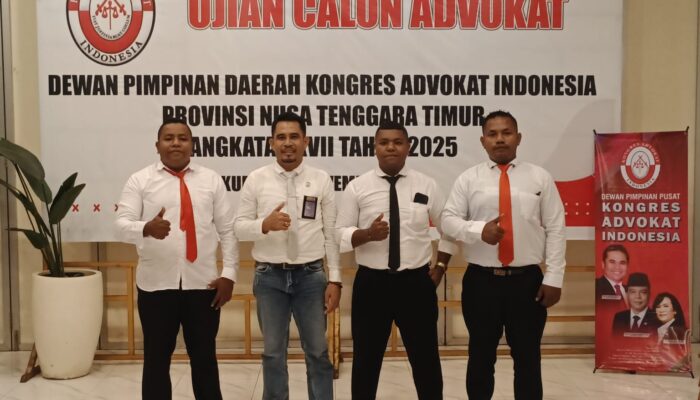 Tiga Personil LBH SIKAP Lembata dinyatakan Lulus Ujian Advokat oleh DPP KAI