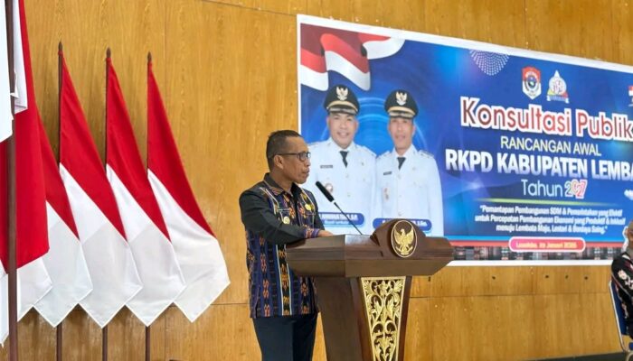 Wakil Bupati Lembata Buka Konsultasi Publik Rancangan Awal RKPD Tahun 2027