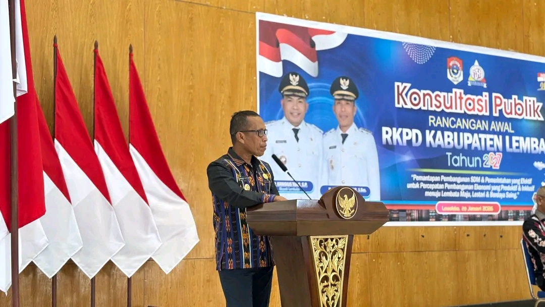 Wakil Bupati Lembata, Muhammad Nasir Buka Konsultasi Publik Rancangan Awal RKPD Tahun 2027. Foto: Istimewa.