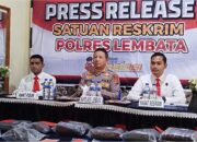 Kasus Pencurian Yang Meresahkan Warga, Polres Lembata Berhasil Amankan 26 Barang Bukti dan 3 Pelaku