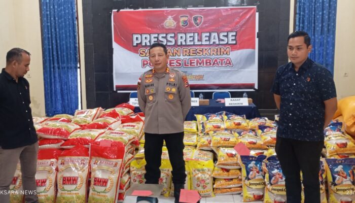 Polres Lembata Gulung Kasus Repacking Beras, Pelaku Terancam Lima Tahun Penjara