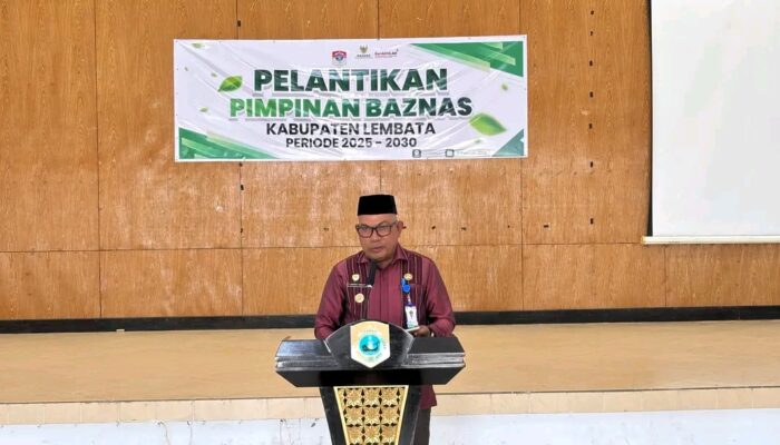 Bupati Lembata Lantik Pengurus BAZNAS 2025–2030, Dorong Tata Kelola Zakat Profesional