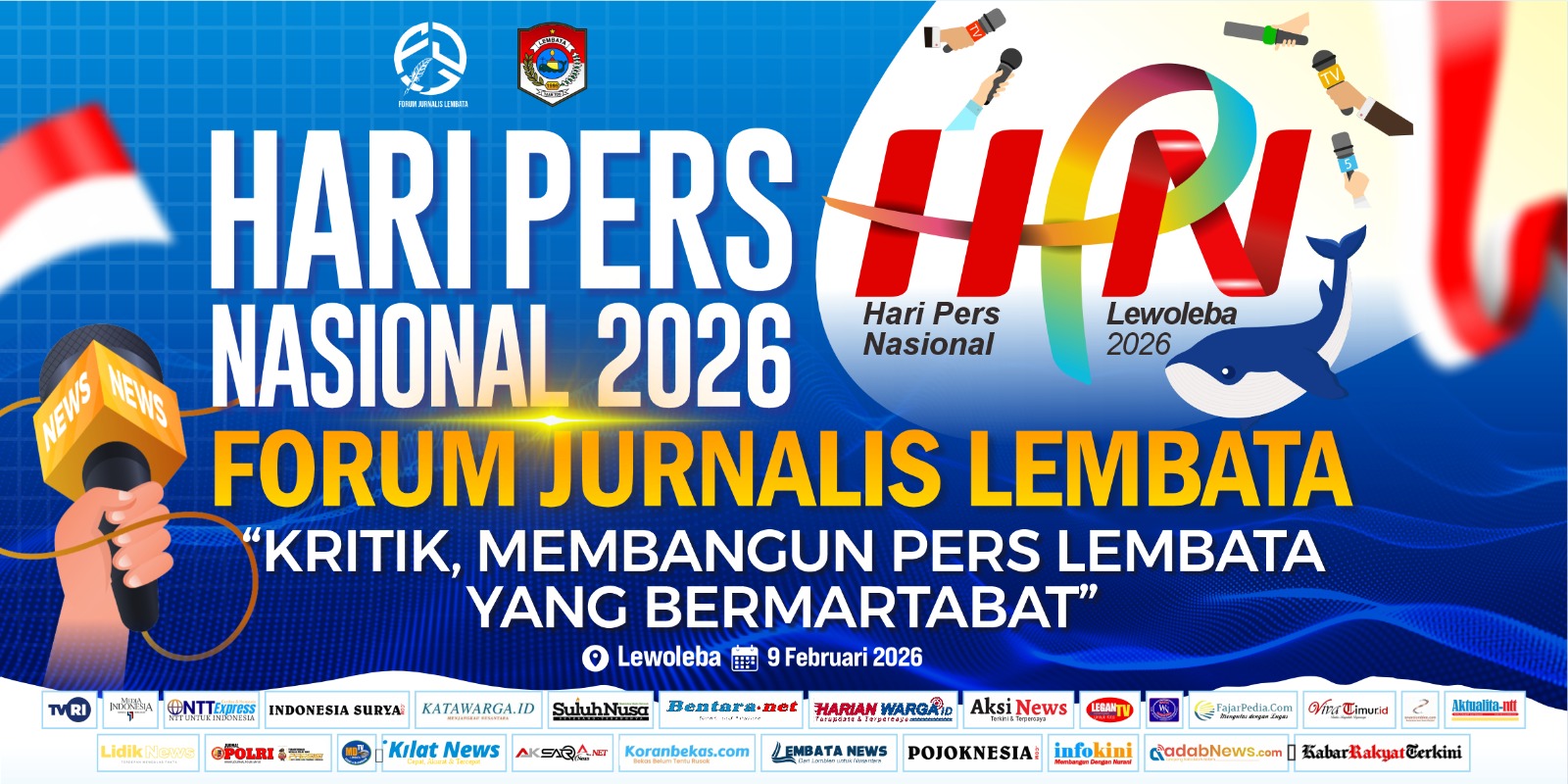 Baliho Hari Pers Nasional 2026. Foto: Istimewa.