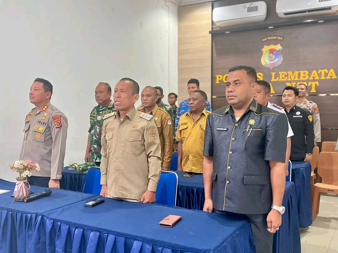 Wabup Lembata Ikuti Rakor Nasional Pengamanan Idul Fitri 1447 H. Foto: Istimewa.