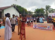 Bupati Lembata, Petrus Kanisius Tuaq saat membuka Turnamen Bola Voli MSFS Cup II. Foto. Istimewa.