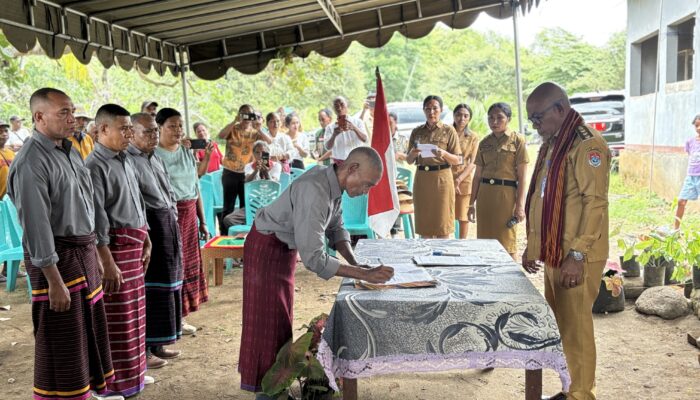 Pengukuhan P3A Waikomo: Bupati Lembata Dorong Irigasi Modern dan Transparan