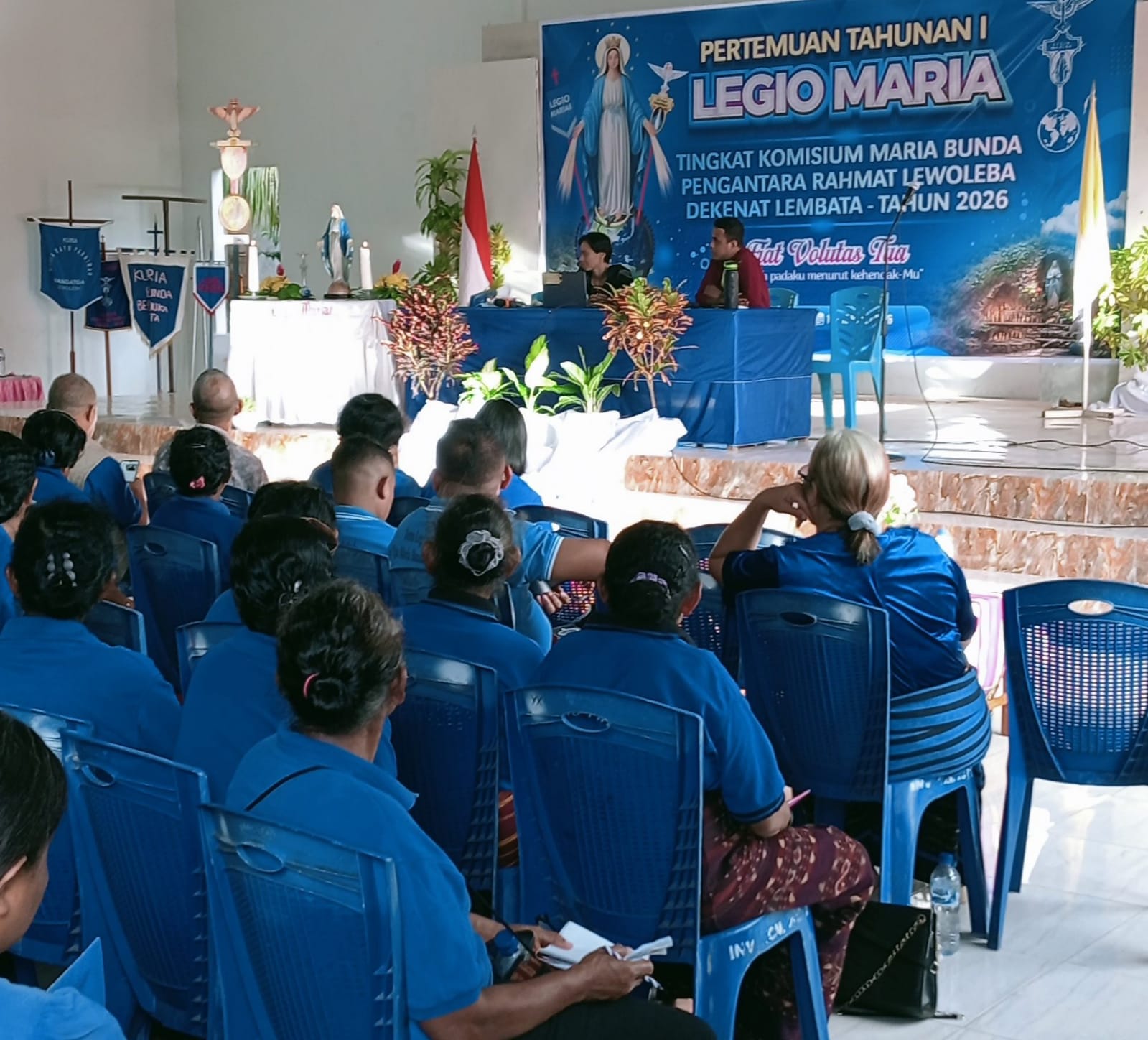 Rapat Tahunan I Legio Maria Tingkat Komisium Maria Pengantara Rahmat Lewoleba, Dekenat Lembata. Foto: Istimewa.