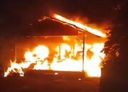 Rumah Yonathan Ronald Ladjar Ludes Terbakar. Foto: Istimewa.