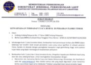 Cuaca Buruk di Perairan Flores Timur, Kemenhub Imbau Nahkoda Tingkatkan Kewaspadaan