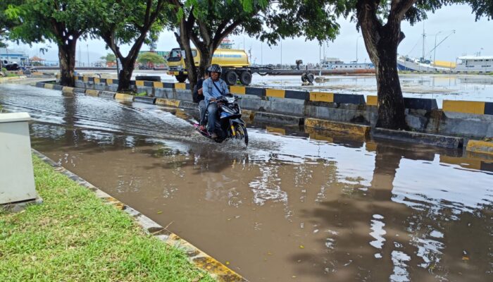 Jalan Masuk Pelabuhan Lewoleba Tergenang, Warga Keluhkan Akses Terganggu