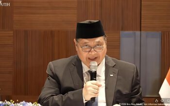 Foto: Menteri Koordinator Bidang Perekonomian, Airlangga Hartarto. (Tangkapan Layar Youtube Setpres).