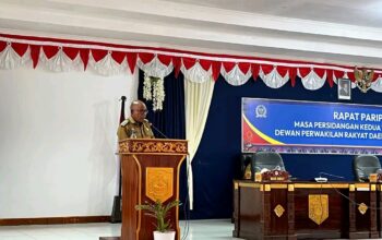 Bupati Lembata Petrus Kanisius Tuaq Sampaikan LKPJ 2025 dalam Rapat Paripurna DPRD. Foto: Istimewa.