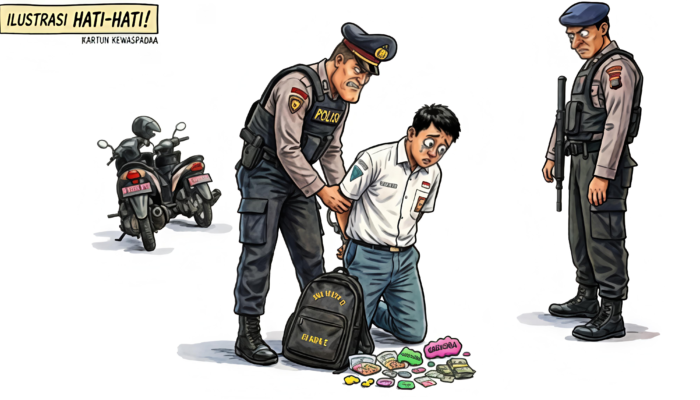 Satresnarkoba Polres Flores Timur Amankan Dua Pengedar Ganja di Pelabuhan Larantuka