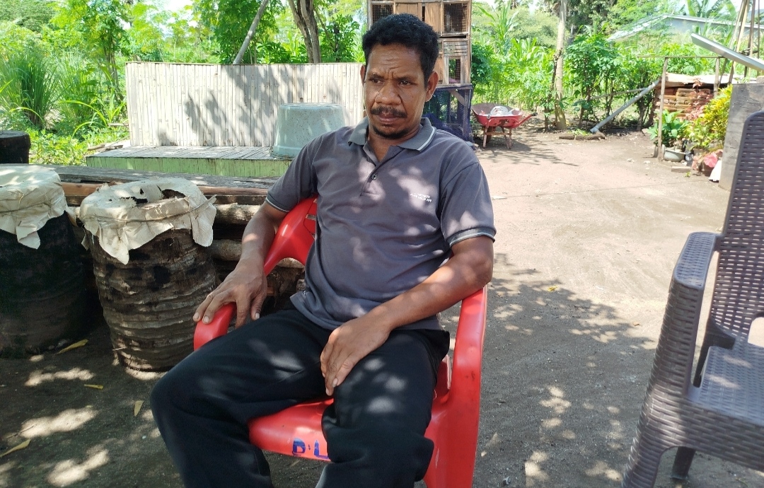 Ketua BUMDes Desa Lamadale, Kecamatan Lebatukan, Kabupaten Lembata, Nusa Tenggara Timur, Frengki Ole Pue. Foto: Istimewa.