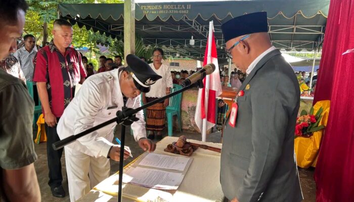 Bupati Lembata Lantik Penjabat Kepala Desa Leuwayan, Dorong Sinergi Percepatan Pembangunan