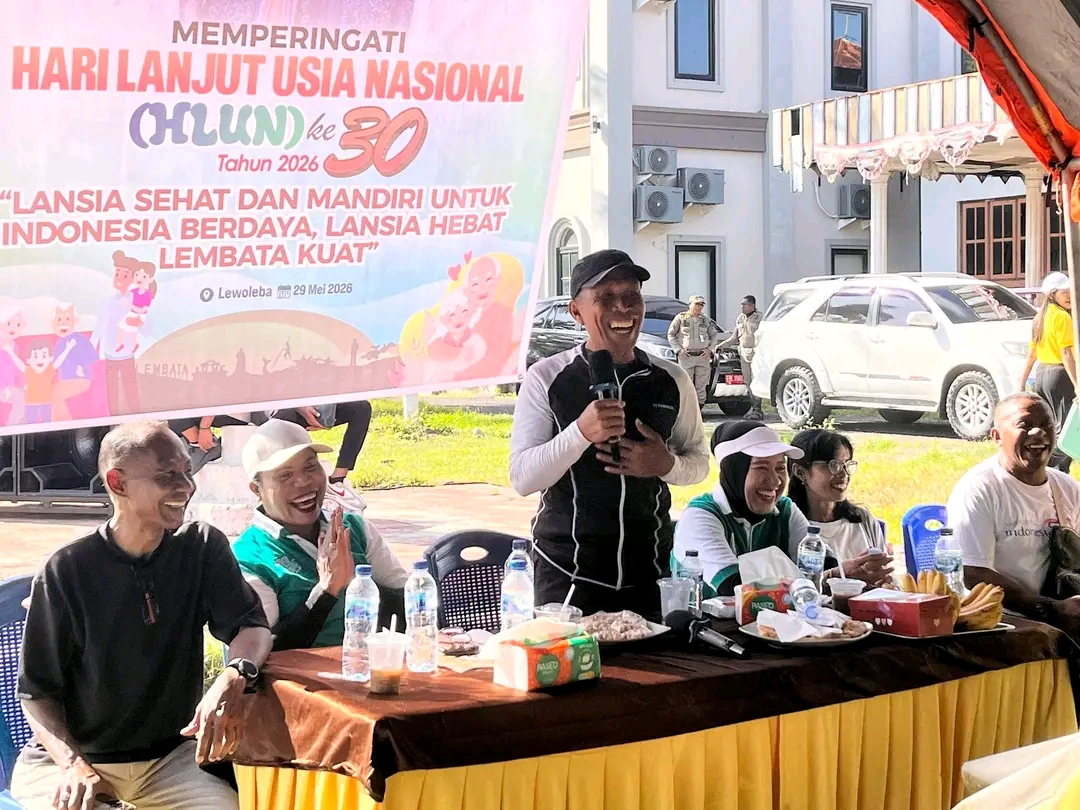 Wabup Lembata H. Muhamad Nasir Resmi Buka HLUN ke-30: Lansia Sehat, Lembata Kuat. Foto: Istimewa.