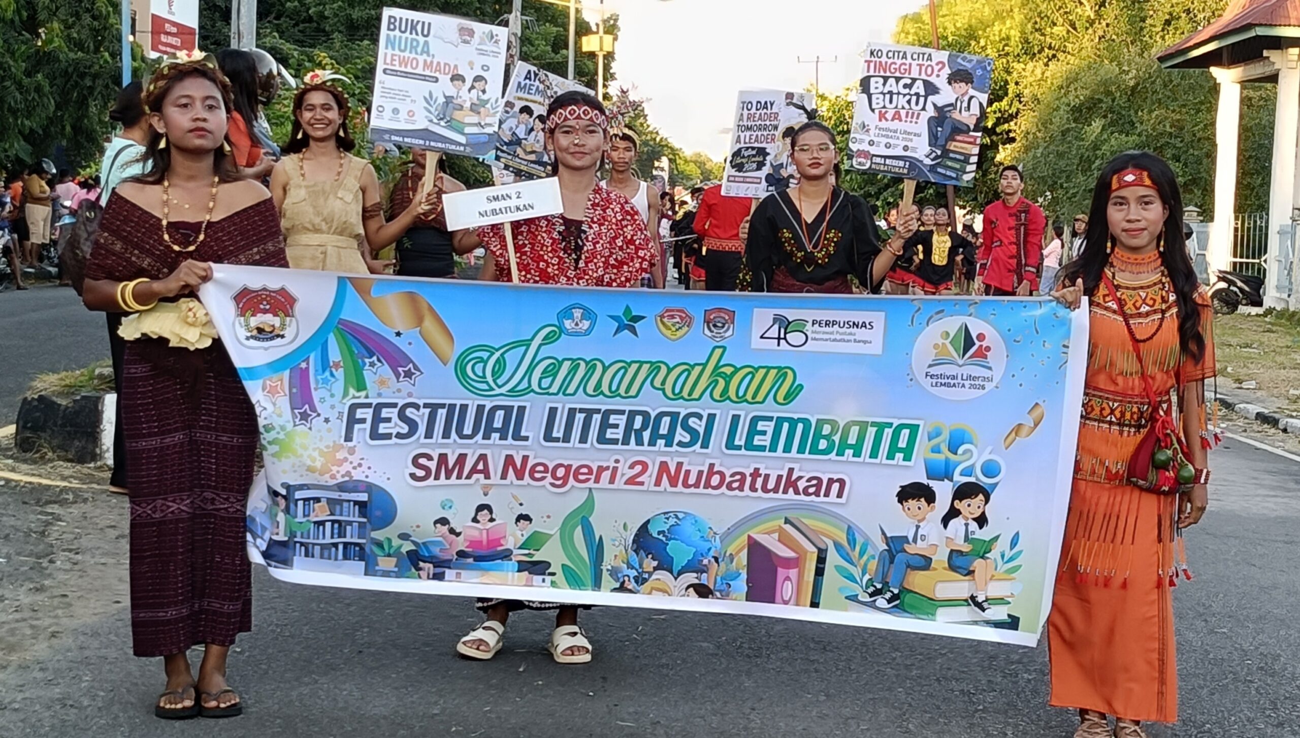 FELITA 2026 Lembata: Karnaval Literasi Resmi Dilepas, 41 Sekolah Ikut Meriahkan. Foto: Harianwarga.id