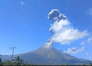 Gunung Lewotobi Laki-Laki Kembali Erupsi, Kolom Abu Capai 2500 Meter