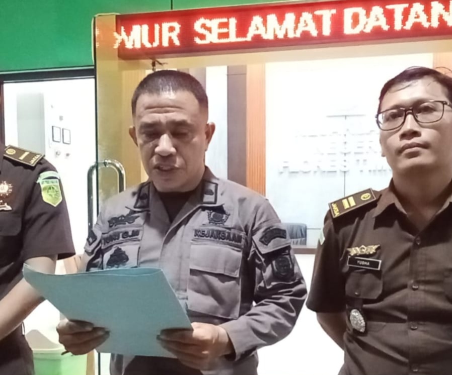 Kejari Cabang Waiwerang Tahan Tiga Tersangka Korupsi Proyek Air Bersih di Flores Timur. Foto: Istimewa.