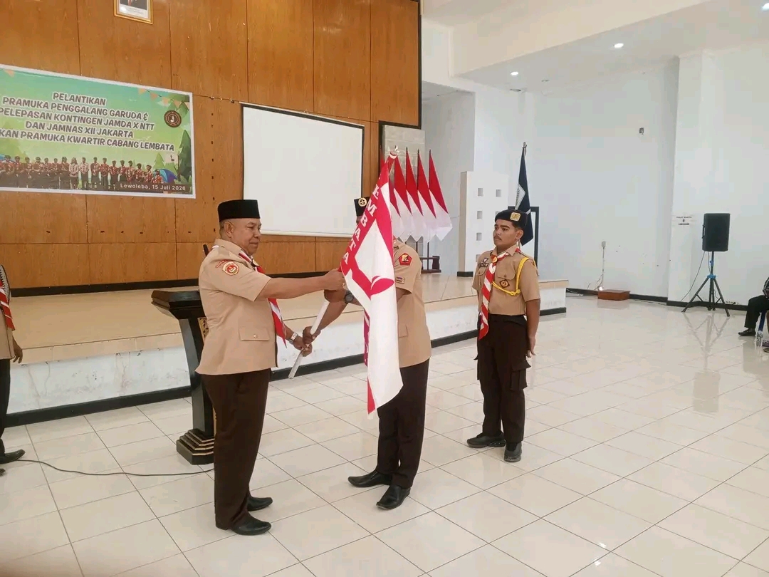 Pemkab Lembata Resmi Lepas Kontingen Pramuka ke Jamda X NTT dan Jamnas XII 2026. Foto: Istimewa.