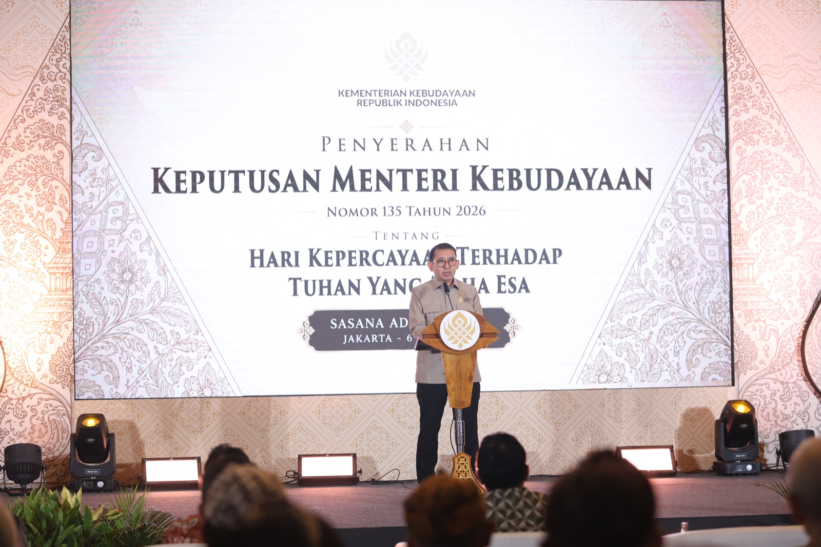Menteri Kebudayaan, Fadli Zon. Foto: Istimewa.