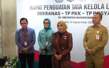 Rapat Kerja Nasional Pengembangan dan Penguatan UMKM di Bidang Kerajinan Nasional, di Jakarta, Senin (21/09/2026). Foto: Harian Warga/Istimewa.