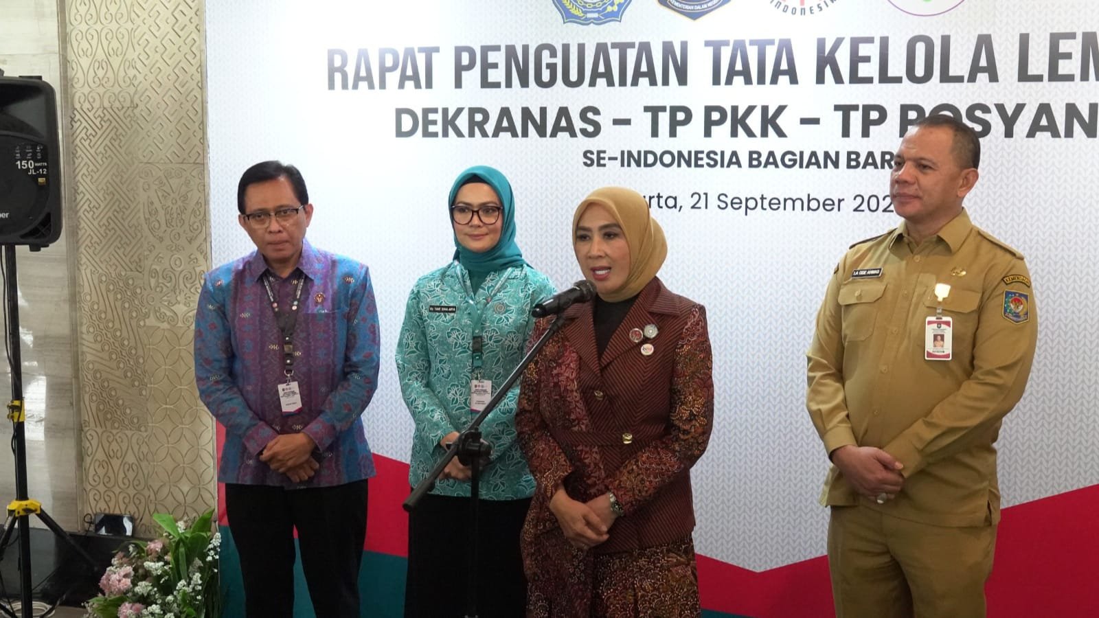 Rapat Kerja Nasional Pengembangan dan Penguatan UMKM di Bidang Kerajinan Nasional, di Jakarta, Senin (21/09/2026). Foto: Harian Warga/Istimewa.