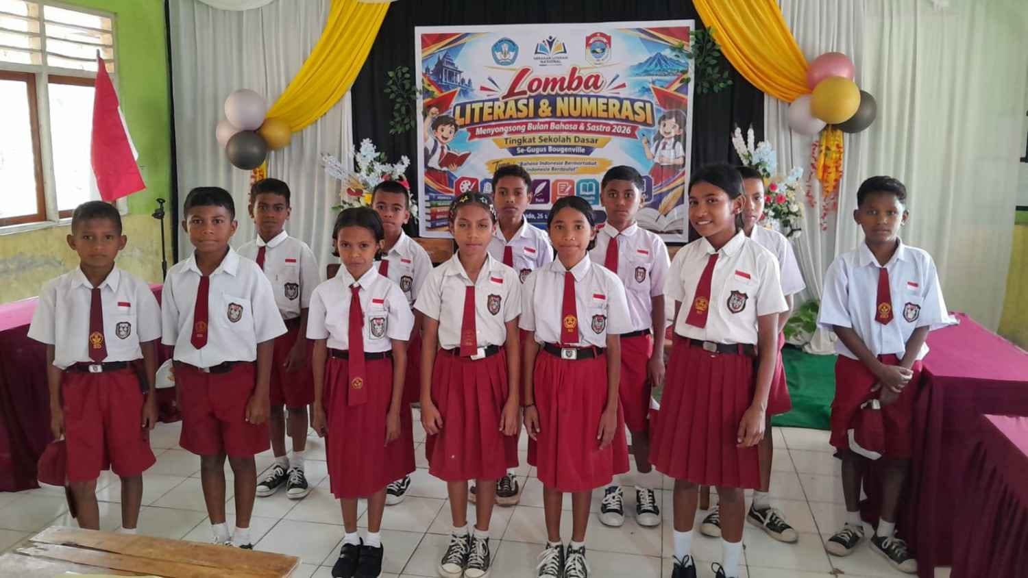 Lomba Literasi dan Numerasi Gugus Bougenville Menyongsong Bulan Bahasa Nasional 2026. (Foto: Istimewa).