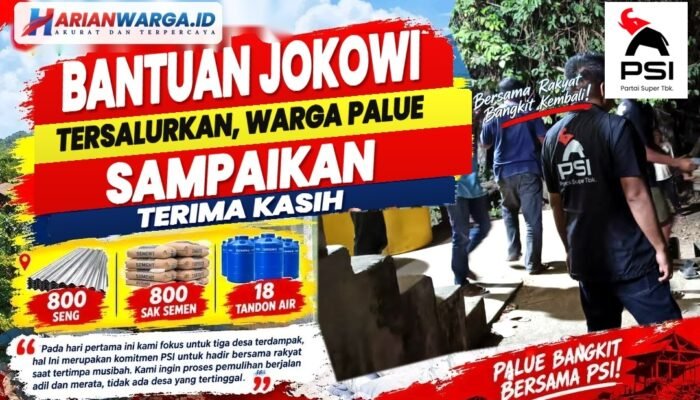 Pasca Kunjungan Jokowi di Palue, DPD PSI Sikka Distribusikan Bantuan ke 8 Desa di Palue