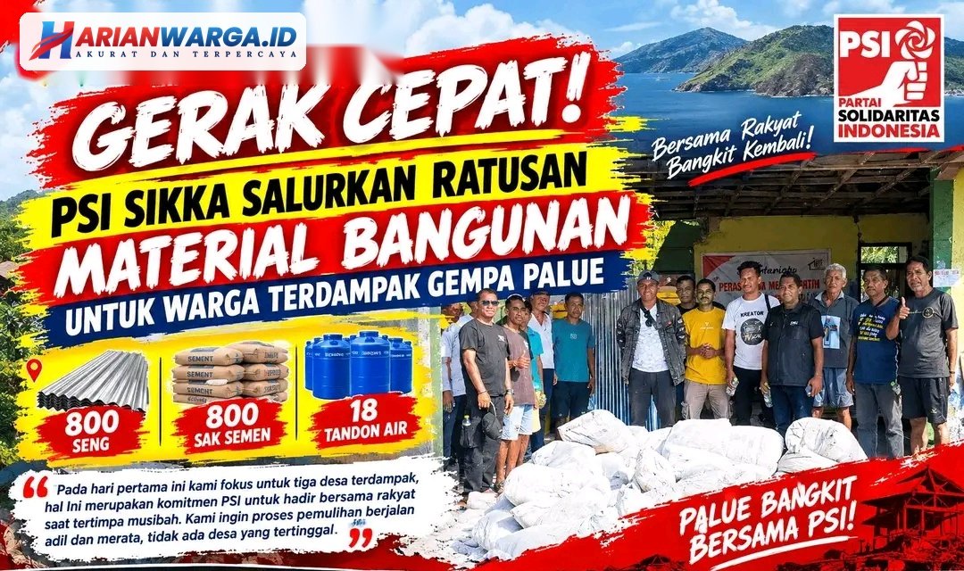 Pasca Kunjungan Jokowi di Palue, DPD PSI Sikka Distribusikan Bantuan ke 8 Desa di Palue. Foto: Istimewa